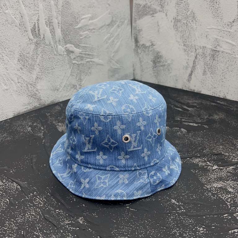 【Stock】Louis Vuitton  LV Monogram Logo Embroidery Reversible Fisherman's Hat Hat