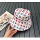 lv Louis Vuitton very hot a fisherman's hatSimple atmosphere high fashion good ~ style has personalityLOGO fabric top hat breathable and comfortableFour seasons model lightweight and breathable! The quality is superb