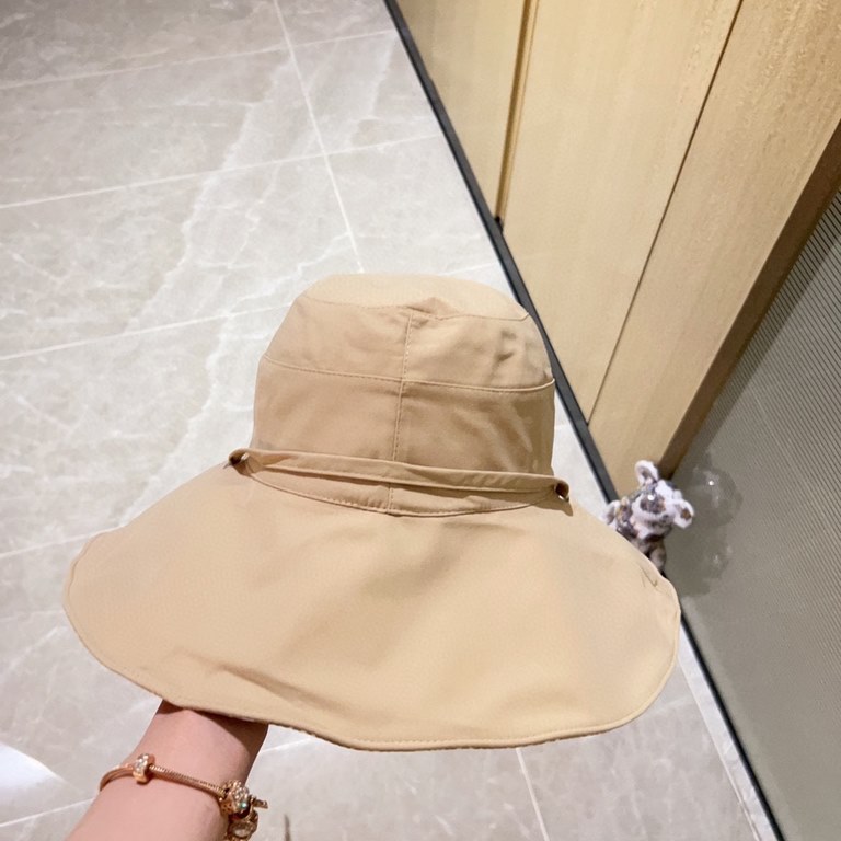 with dust bag [LV Louis Vuitton] 2023 spring and summer new large-brimmed double-sided big brand bear fisherman hat, sunshade big models super good with the eyes closed into a