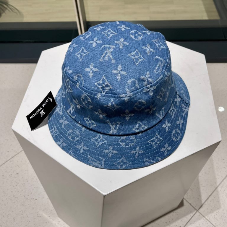 lv Louis Vuitton's latest patchwork denim fisherman's hat arrived    new fisherman's hat , novelty and fashion.