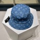 lv Louis Vuitton's latest patchwork denim fisherman's hat arrived    new fisherman's hat , novelty and fashion.