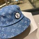 lv Louis Vuitton's latest patchwork denim fisherman's hat arrived    new fisherman's hat , novelty and fashion.