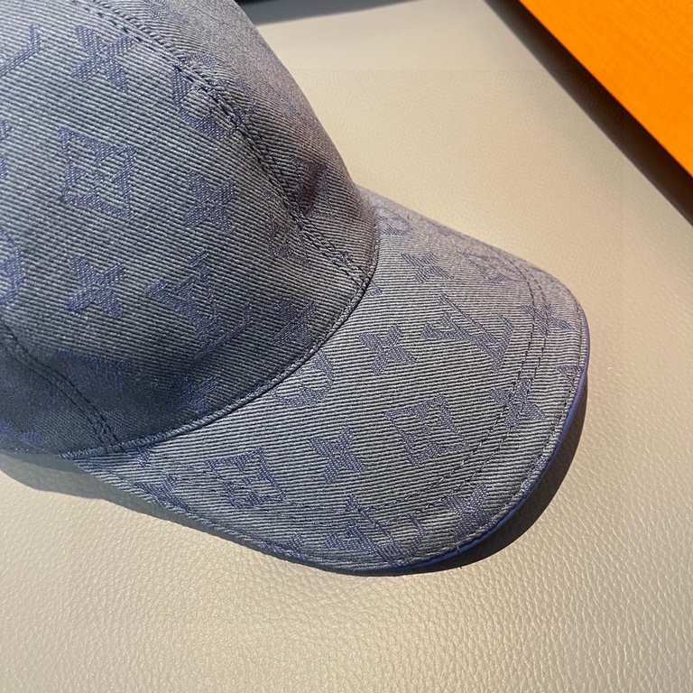 Thelv jacquard upgraded shipping! Fabric upgraded, accurate pair of flowers!With box bag, LV Louis Vuitton new original single baseball cap, LV cowboy jacquard, counter 11 open mold customized, original canvas fabric   h