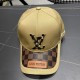 . LouiVuittonLV  Counter new Louis Vuitton home embroidered baseball cap, simple and generous Men and women universal sun hat.