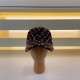 LV (Louis Vuitton) new duck tongue cap, tweed baseball cap, 100% wool fabric  % Haute Couture, head circumference 57cm