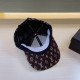 LV (Louis Vuitton) new duck tongue cap, tweed baseball cap, 100% wool fabric  % Haute Couture, head circumference 57cm