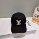 LV   counter new Louis Vuitton home embroidery baseball cap, simple and generous Men and women universal sun hat