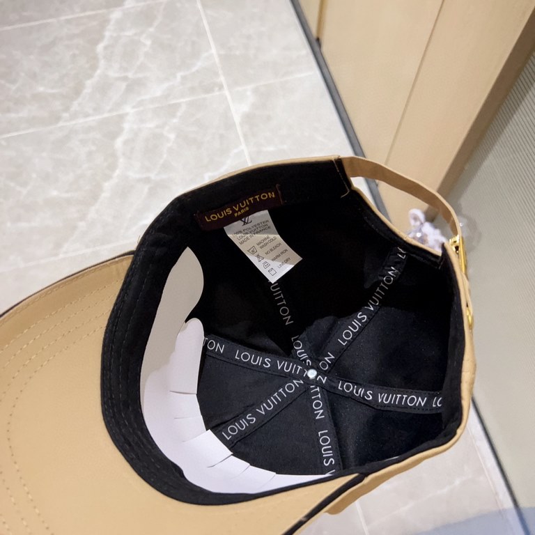 with dust bag [LV Louis Vuitton] 2023 new hardware simple model baseball cap, new shipments, big name models super good with, hurry to get!