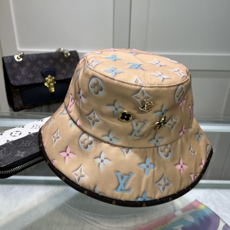 [LV Louis Vuitton] 2023 new ripples of large knitted fisherman's hat, super good with the eyes into a closed one!