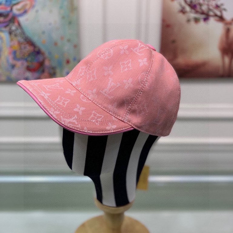 The lv jacquard upgrade ships! Fabric upgrades, accurate pair of flowers!With box bag, LV Louis Vuitton new original single baseball cap, LV cowboy jacquard, counter 11 open mold customized, original canvas fabric   head