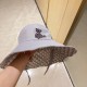 with dust bag [LV Louis Vuitton] 2023 spring and summer new large-brimmed double-sided big brand bear fisherman hat, sunshade big models super good with the eyes closed into a