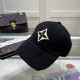 LouiVuittonLV  Counter new Louis Vuitton home embroidered baseball cap, simple and generous Men and women universal sun hat.