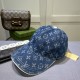 LV Louis Vuitton new original single baseball cap, LV denim jacquard, counter 11 open mold order, original canvas fabric   head layer cowhide, light and breathable! Awesome quality, base head circumference 56, patch adju