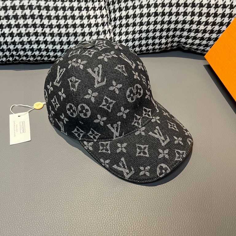 LVWith box cloth bag, LV Louis Vuitton new original single baseball cap, LV cowboy jacquard, counter 11 open mold customized, original canvas fabric   head layer cowhide, lightweight and breathable! Awesome quality, base