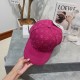 Louis Vuitton LV   Milan counter new hat female foreign full embroidery baseball cap, show face small shade sun protection