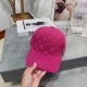 Louis Vuitton LV   Milan counter new hat female foreign full embroidery baseball cap, show face small shade sun protection