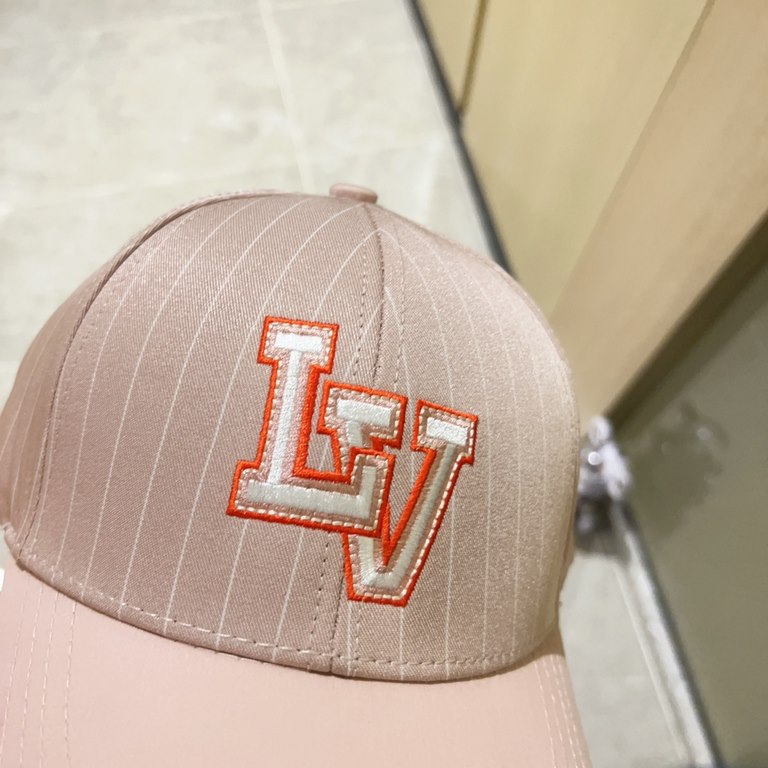 with dust bag [LV Louis Vuitton] 2023 new embroidered denim colorblocking baseball cap, new shipments, big name models are super good with, hurry up and get it!