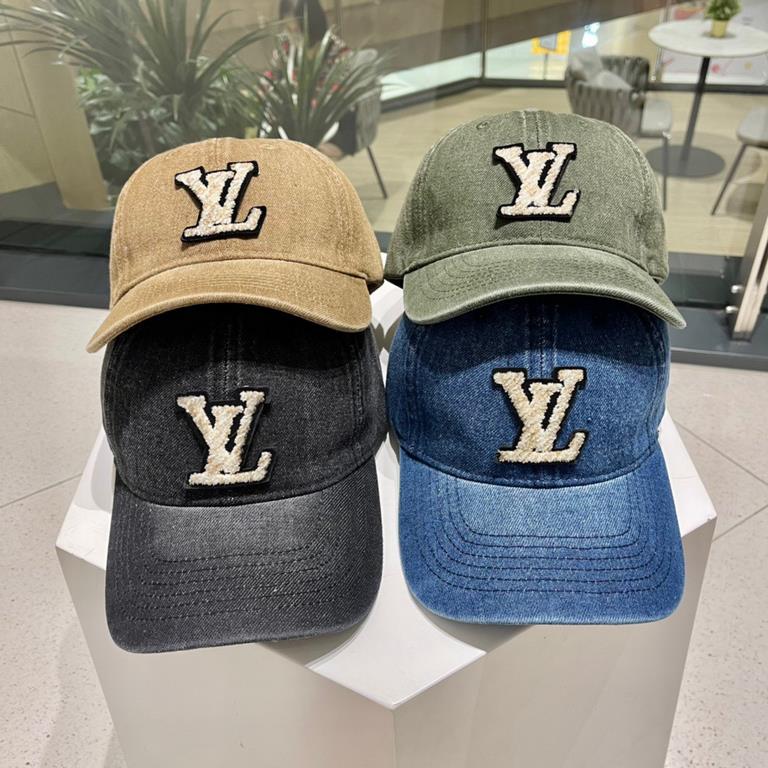 LV2023 new denim baseball cap, fisherman cap   baseball cap. Denim fabric, very nice   adjustable in the back.