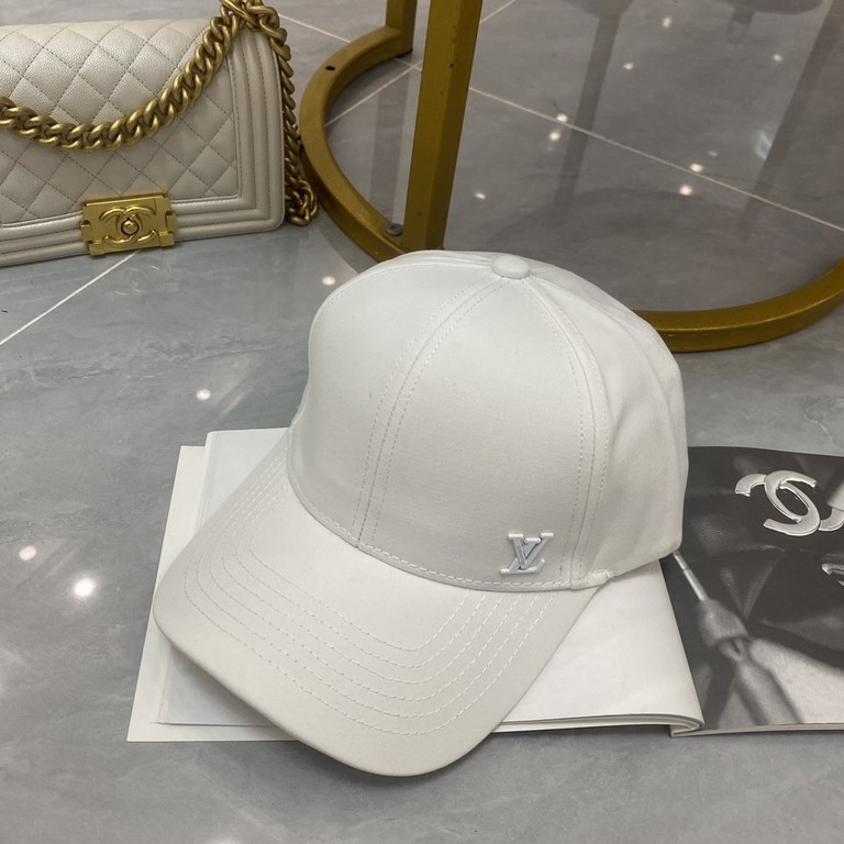 Special price   with dust bag. [LV Louis Vuitton] 2024 spring and summer new simple hard top baseball cap, popular models for men and women