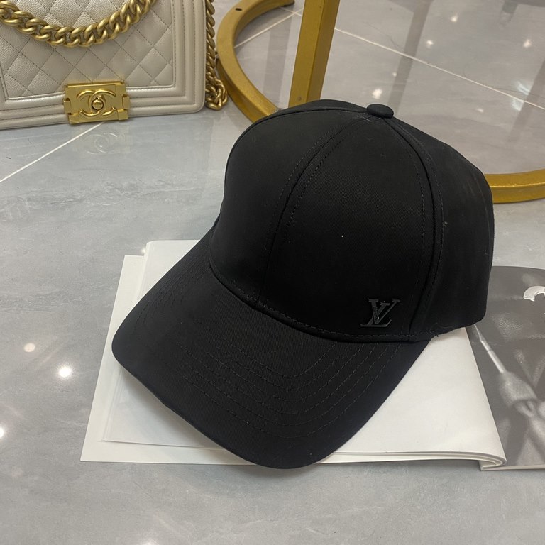 Special price   with dust bag. [LV Louis Vuitton] 2024 spring and summer new simple hard top baseball cap, popular models for men and women