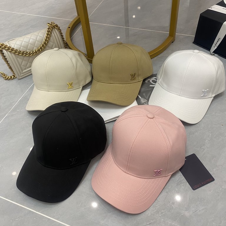 Special price   with dust bag. [LV Louis Vuitton] 2024 spring and summer new simple hard top baseball cap, popular models for men and women