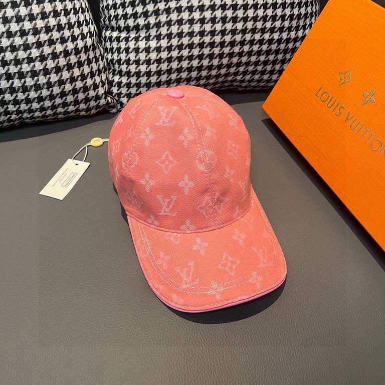 The lv jacquard upgrade ships! Fabric upgrades, accurate pair of flowers!With box bag, LV Louis Vuitton new original single baseball cap, LV cowboy jacquard, counter 11 open mold customized, original canvas fabric   head