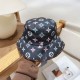 LV Louis Vuitton original single embroidered fisherman's hat counter hot models cotton lining, light and breathable. Perfect version of the grid accurate, original quality, exclusive physical shooting, men and women appl