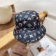 LV Louis Vuitton original single embroidered fisherman's hat counter hot models cotton lining, light and breathable. Perfect version of the grid accurate, original quality, exclusive physical shooting, men and women appl