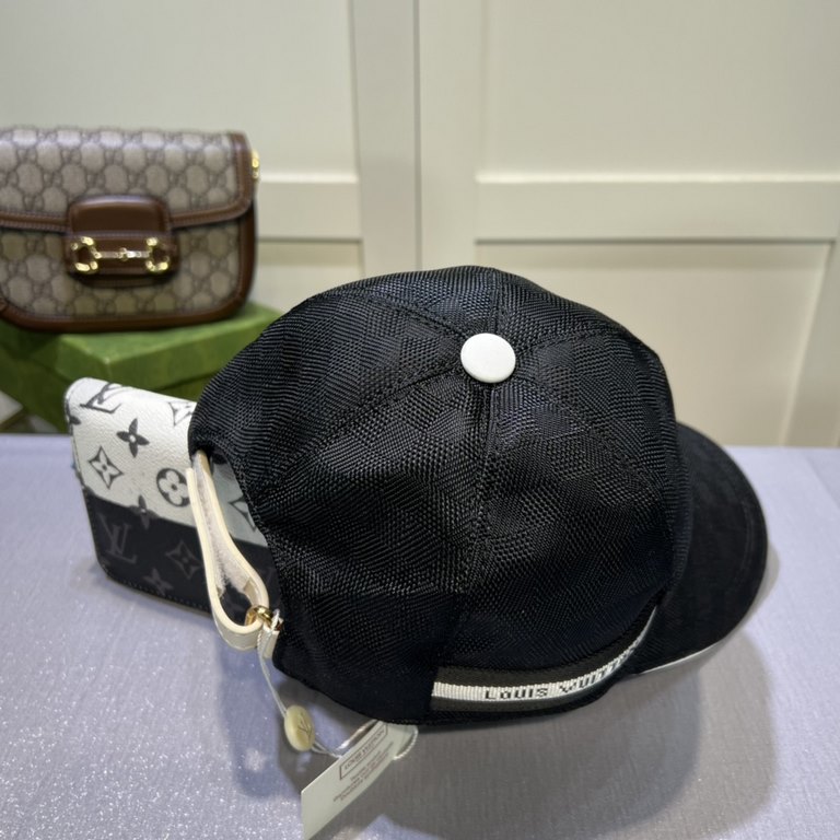 LV (Louis Vuitton) new original single baseball cap, 11 open mold customized, original printed satin fabric   counter plaid leather, meticulous and perfect workmanship, awesome quality, base head circumference 56, patch 