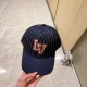 with dust bag [LV Louis Vuitton] 2023 new embroidered denim colorblocking baseball cap, new shipments, big name models are super good with, hurry up and get it!