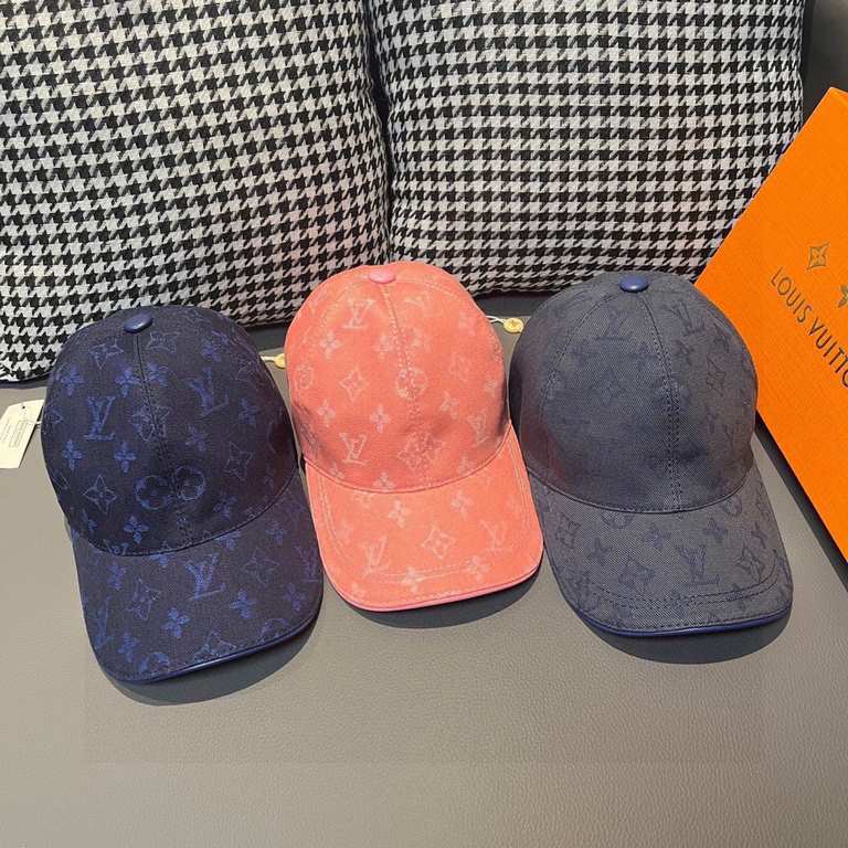 The lv jacquard upgrade ships! Fabric upgrades, accurate pair of flowers!With box bag, LV Louis Vuitton new original single baseball cap, LV cowboy jacquard, counter 11 open mold customized, original canvas fabric   head