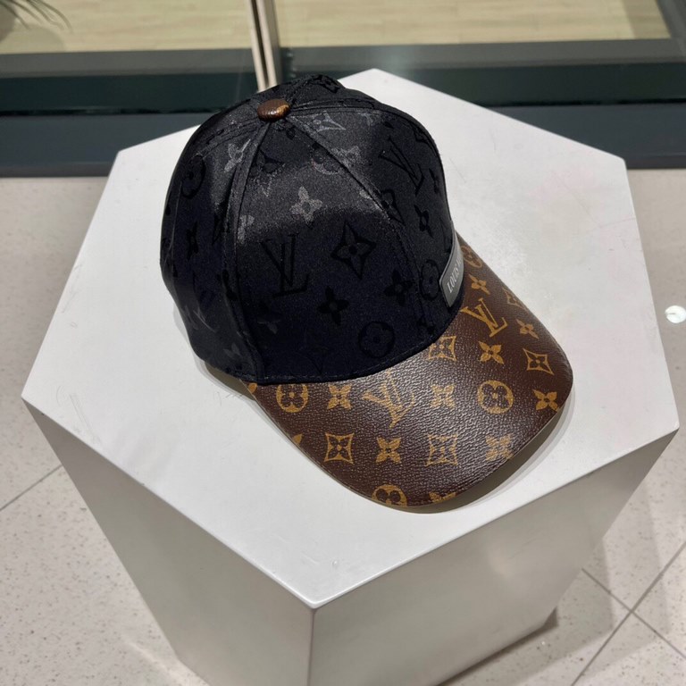 LV Louis Vuitton   official website high version of the baseball cap shipment, classic baseball cap, LOGO embroidery, very classic classic, popular retro beauty, available in all seasons, out of the must-have, very show 