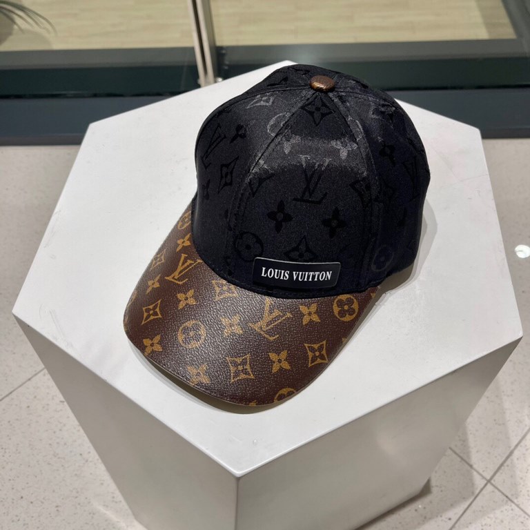 LV Louis Vuitton   official website high version of the baseball cap shipment, classic baseball cap, LOGO embroidery, very classic classic, popular retro beauty, available in all seasons, out of the must-have, very show 