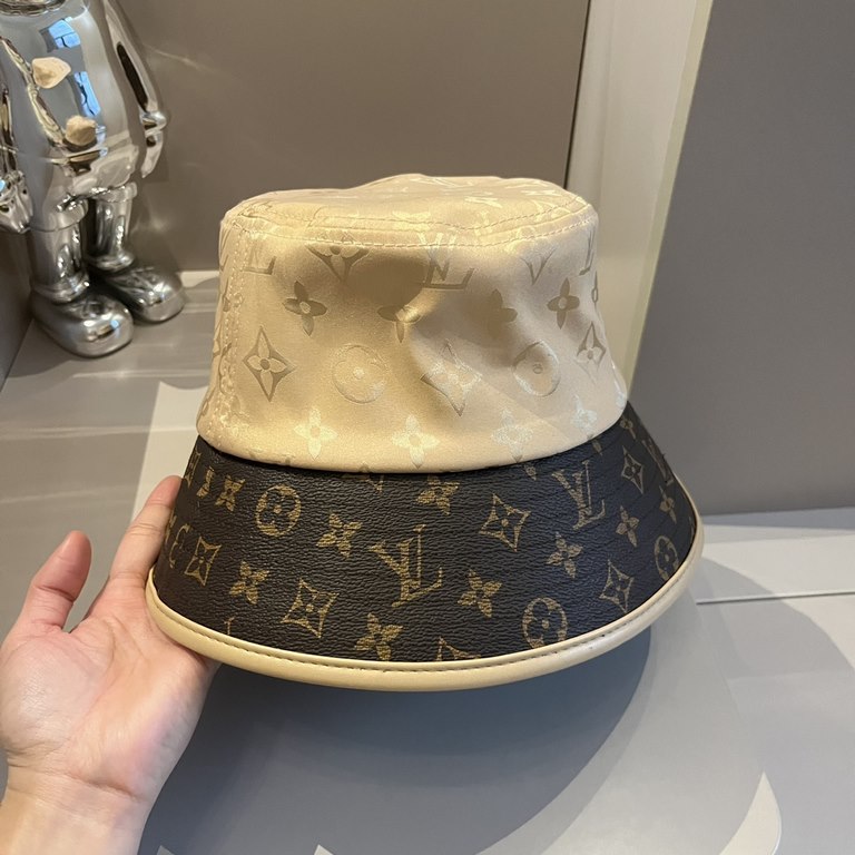 ￥LV Louis Vuitton SpringSummer Fisherman's Hat, Head Circumference 57cm Unisex