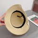 LV Louis Vuitton Straw Hat, rolled design, old flower webbing, celebrity style, head circumference 57cm