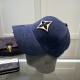 LouiVuittonLV  Counter new Louis Vuitton home embroidered baseball cap, simple and generous Men and women universal sun hat.