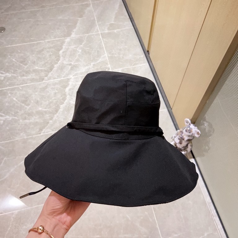 with dust bag [LV Louis Vuitton] 2023 spring and summer new large-brimmed double-sided big brand bear fisherman hat, sunshade big models super good with the eyes closed into a