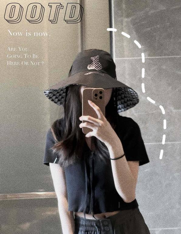 with dust bag [LV Louis Vuitton] 2023 spring and summer new large-brimmed double-sided big brand bear fisherman hat, sunshade big models super good with the eyes closed into a