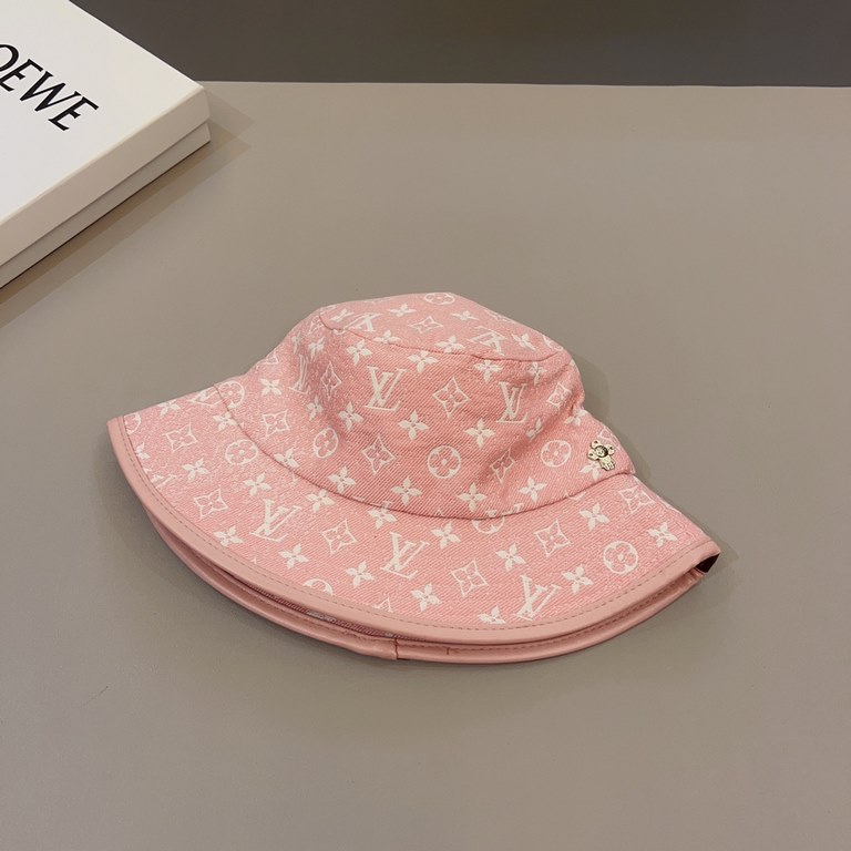 lv louis vuitton   newest snowflake pattern solo spliced fisherman's hat arrives   new fisherman's hat , novelty and fashion, sunshade and sunscreen.