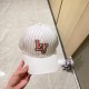 with dust bag [LV Louis Vuitton] 2023 new embroidered denim colorblocking baseball cap, new shipments, big name models are super good with, hurry up and get it!