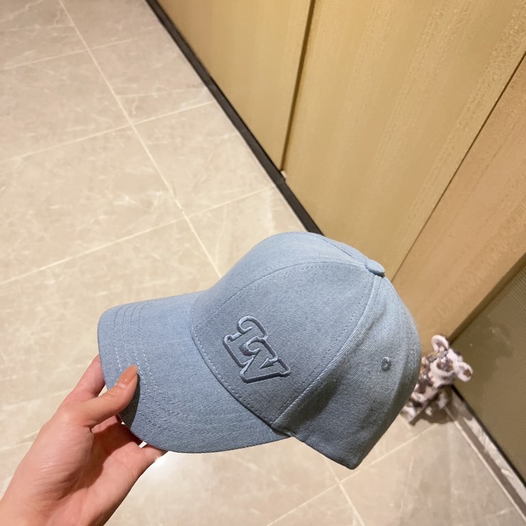 with dust bag [LV Louis Vuitton] 2023 new embroidered simple models of baseball caps, new shipments, big name models super good with, hurry to get!