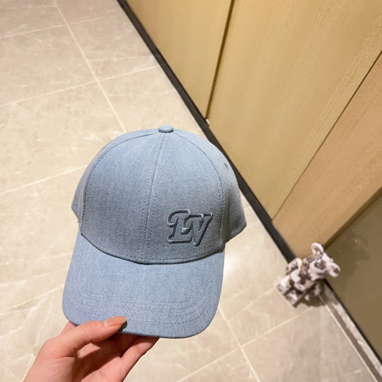 with dust bag [LV Louis Vuitton] 2023 new embroidered simple models of baseball caps, new shipments, big name models super good with, hurry to get!