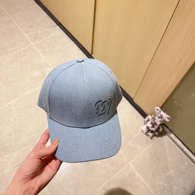 with dust bag [LV Louis Vuitton] 2023 new embroidered simple models of baseball caps, new shipments, big name models super good with, hurry to get!