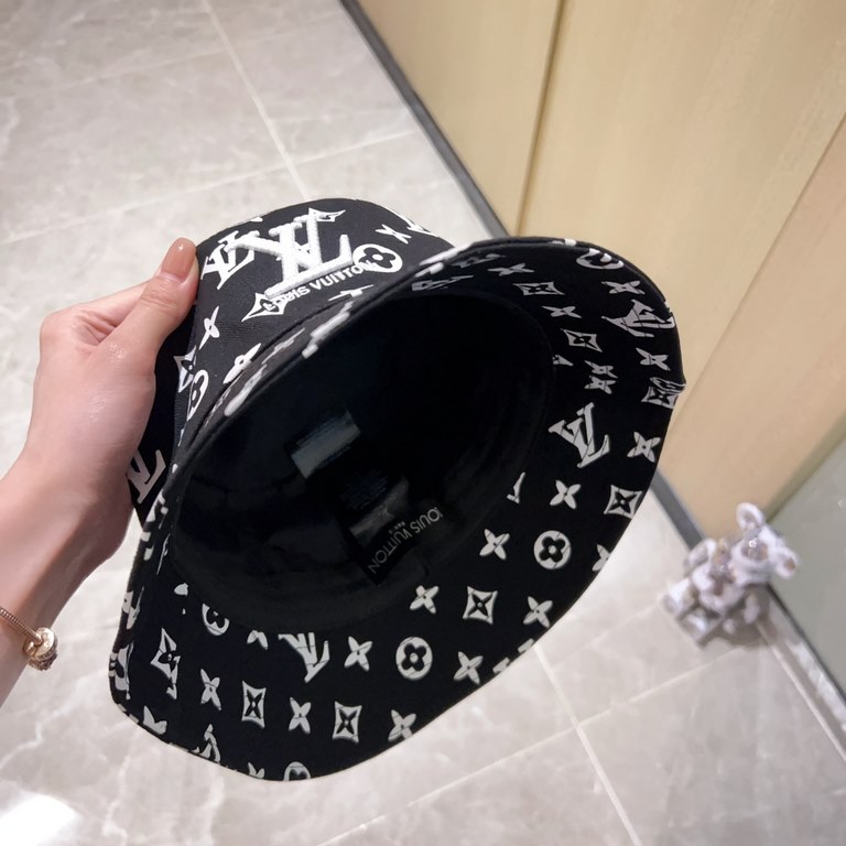 with dust bag [LV Louis Vuitton] 2023 summer new counter men and women's models visor hat hollow cap, the big name shipment, super convenient! Good ride! Out on the street must have