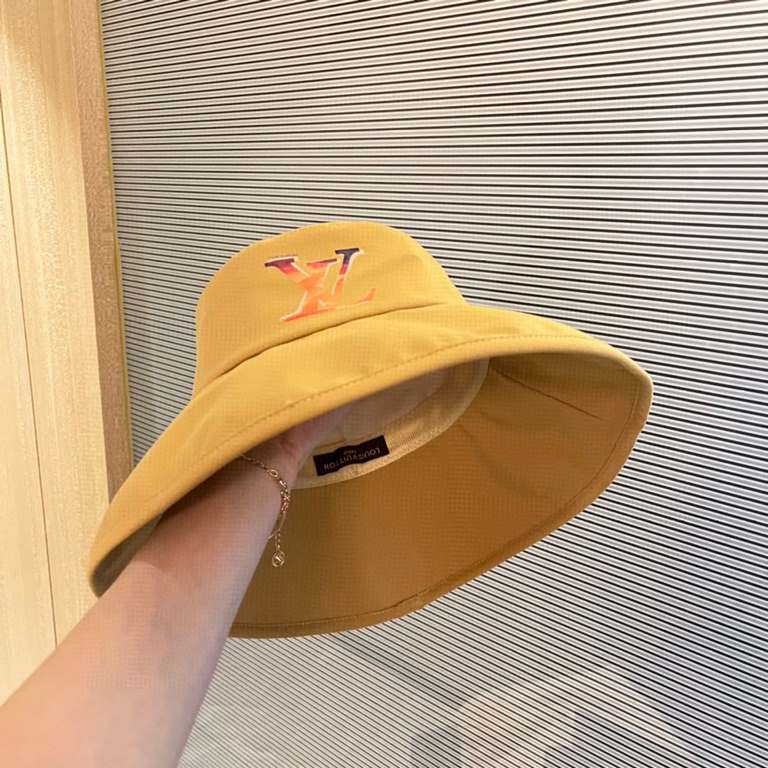 with dust bag [LV] 2023 new large-brimmed sun-shading collapsible fisherman's hat, out of the street essential super good with, hurry to get!