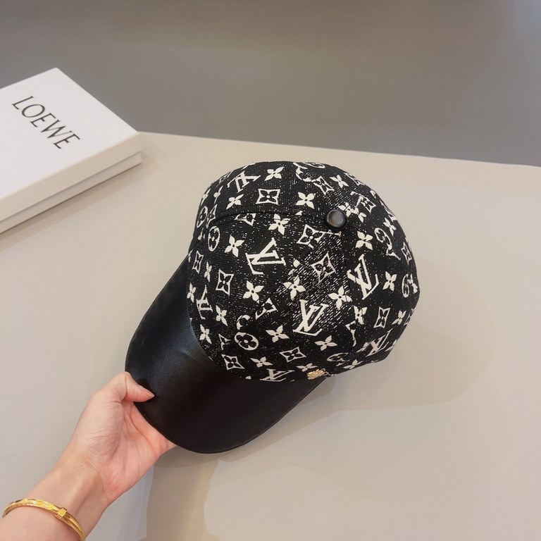 lv louis vuitton   newest snowflake pattern solo spliced baseball cap   arrives   new fisherman's hat , novel and fashionable, sunshade and sunscreen.