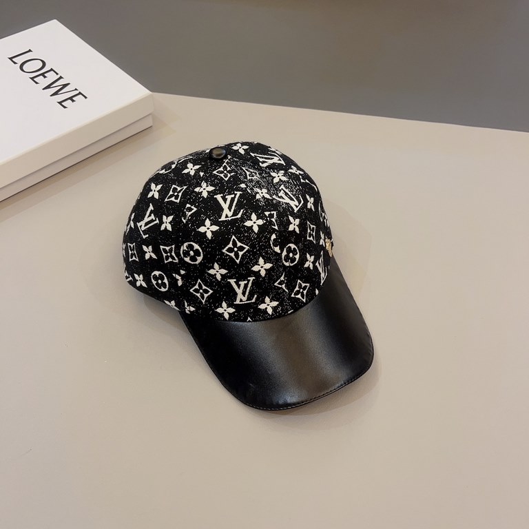 lv louis vuitton   newest snowflake pattern solo spliced baseball cap   arrives   new fisherman's hat , novel and fashionable, sunshade and sunscreen.