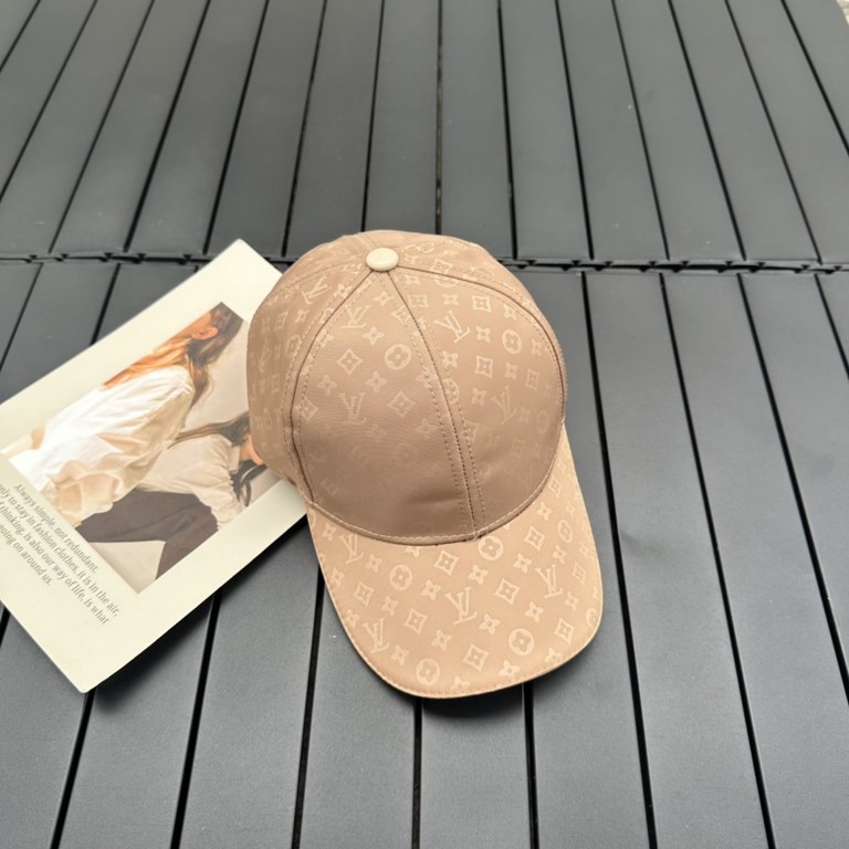 LouiVuittonLV  counter new Louis Vuitton home embroidery baseball cap, simple and generous Men and women universal sun hat