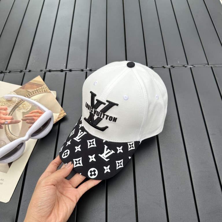 Classic Quotes LouiVuittonLV  Counter new Louis Vuitton Home Embroidered Baseball Caps, Simple and Generous Men and women universal sun hat.