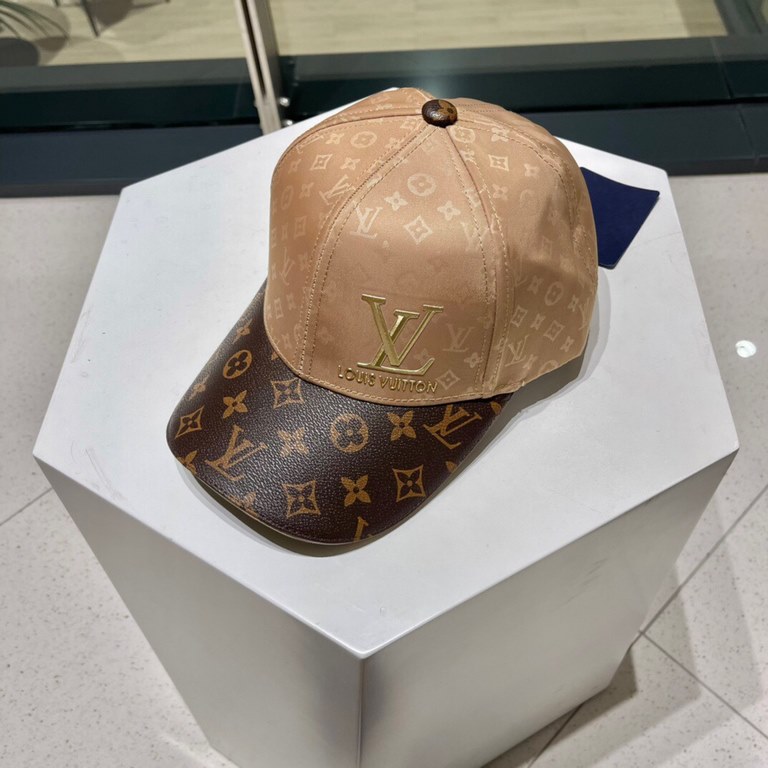 LouiVuittonLV   counter new Louis Vuitton home embroidery baseball cap, simple and generous Men and women universal sun hat.